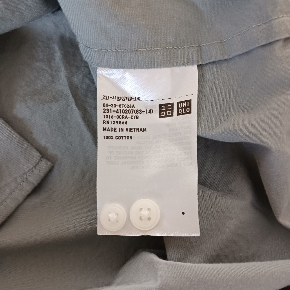 Uniqlo Oversized Extra Fine Cotton Button Down Shirt - Picture 3 of 9